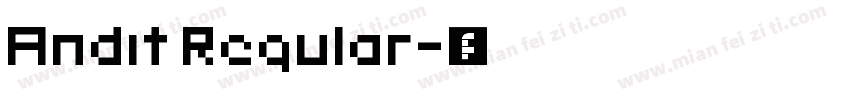 Andit Regular字体转换